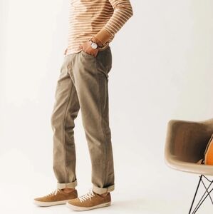 Taylor Stitch Men's The Camp Pantin Stone Chipped Canvas Size 29 Green jeans